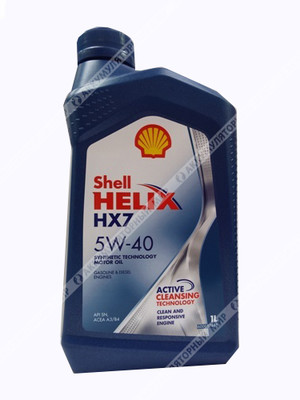 Масло моторное 5W40 Shell Helix HX7 полусинтетическое 1л