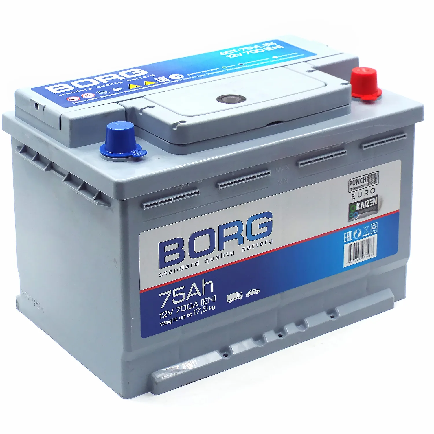 Аккумулятор BORG Standard 75 Ач о.п. (ТУРЦИЯ) РАСПРОДАЖА