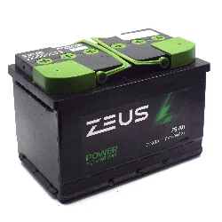 Аккумулятор ZEUS POWER 75 Ач о.п. Фото 1