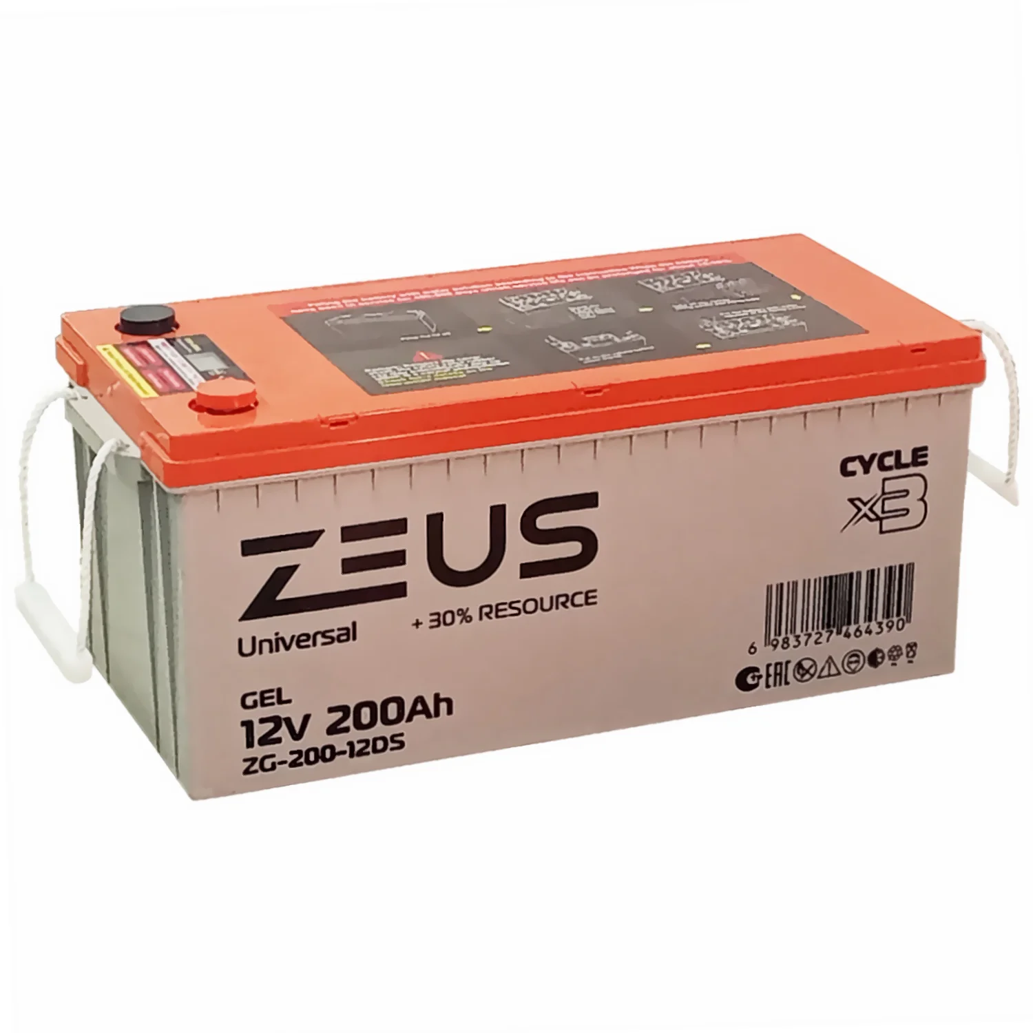 Аккумулятор ZEUS ZG-200-12DS GEL (12V200Ah) универсальный