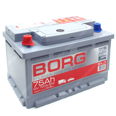 Аккумулятор BORG Premium 75 Ач п.п.