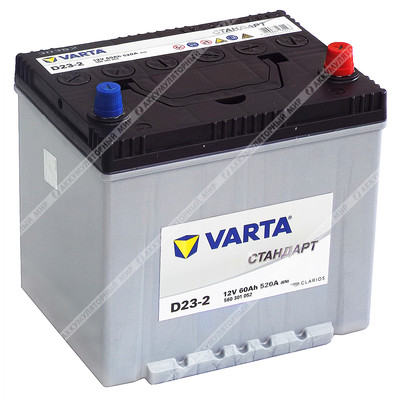 Аккумулятор VARTA Стандарт Asia D23-2 60 Ач о.п. Уценка!