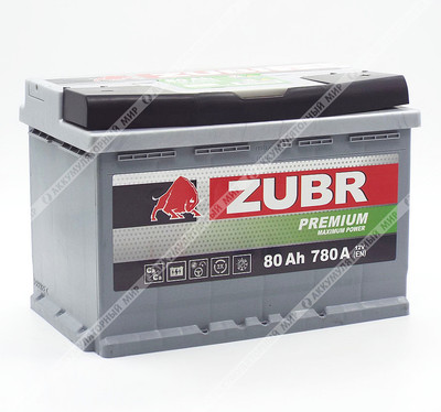 Аккумулятор ZUBR Premium 80 Ач п.п.