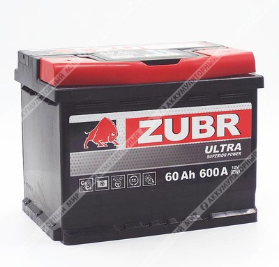 Аккумулятор ZUBR Ultra 60 Ач п.п. STOCK!