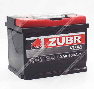 Аккумулятор ZUBR Ultra 60 Ач о.п. STOCK!