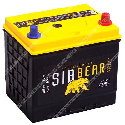 Аккумулятор SIBBEAR ASIA 65D23L 60 Ач о.п. STOCK!