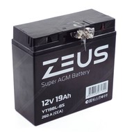 Аккумулятор ZEUS SUPER AGM 19 Ач о.п. (YT19BL-BS)