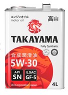 Масло моторное 5w30 TAKAYAMA GF-5 SN синтетическое 4л