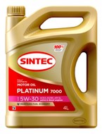 Масло моторное 5w30 Sintec Platinum 7000 A5/B5, SL синтетическое  4л