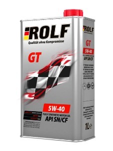 Масло моторное 5w40 Rolf GT SN/CF синтетическое 1л