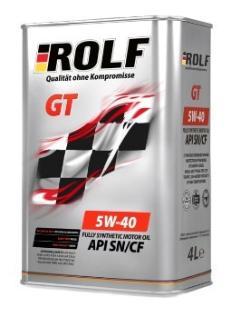 Масло моторное 5w40 Rolf GT SN/CF синтетическое 4л