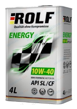 Масло моторное 10w40 Rolf ENERGY SL/CF полусинтетика 4л