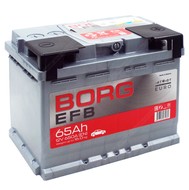 Аккумулятор BORG EFB 65 Ач о.п.