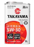 Масло моторное 5w30 TAKAYAMA GF-5 SN синтетическое 1л ж/б
