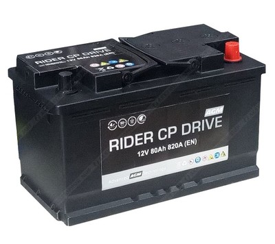 Аккумулятор RIDER AGM 80 Ач о.п.