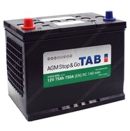 Аккумулятор TAB AGM Asia 75 Ач п.п.