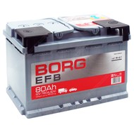 Аккумулятор BORG EFB 80 Ач п.п.