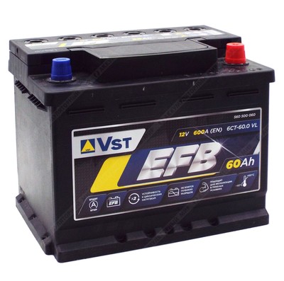 Аккумулятор VST EFB L2-1 60 Ач о.п.