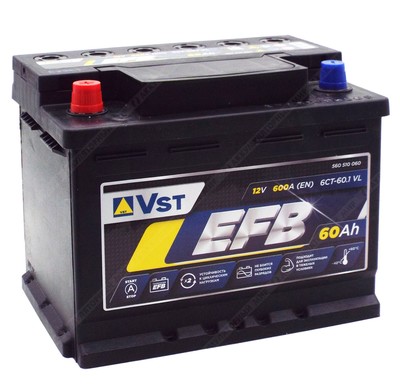 Аккумулятор VST EFB L2R-1 60 Ач п.п.