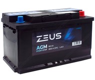 Аккумулятор ZEUS AGM 80 Ач о.п.