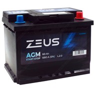Аккумулятор ZEUS AGM 60 Ач о.п.