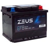 Аккумулятор ZEUS EFB 60 Ач о.п.
