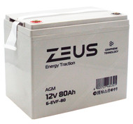 Аккумулятор ZEUS 6-EVF-80 (12V80Ah) тяговый