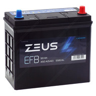 Аккумулятор ZEUS EFB N55 Asia 50 Ач о.п.