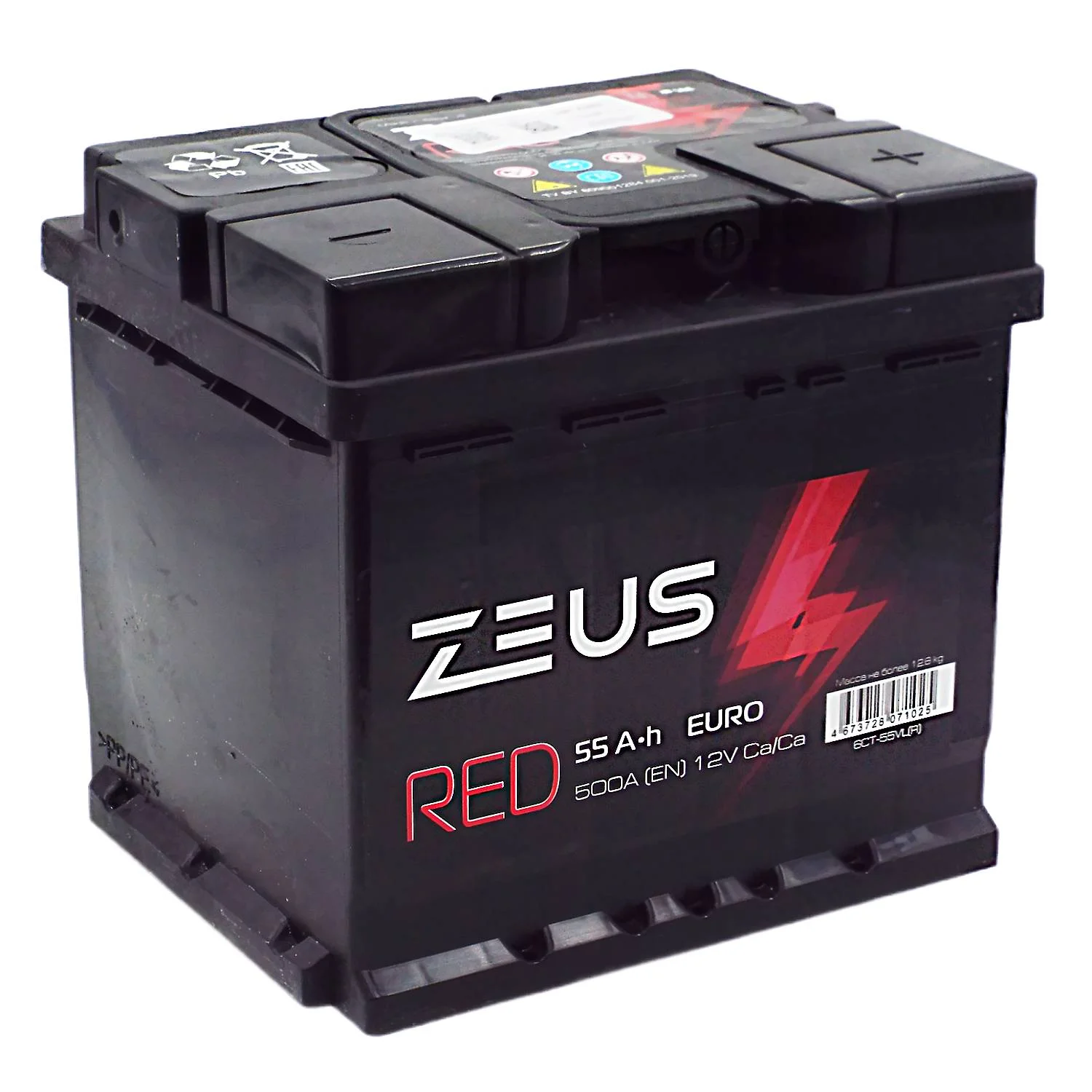 Аккумулятор ZEUS RED 55 Ач о.п. L1