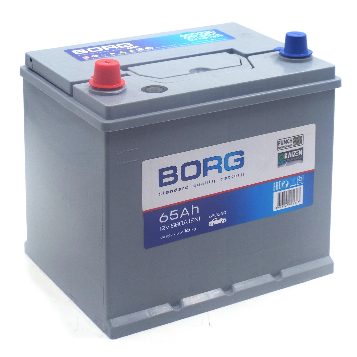 Аккумулятор BORG Standard Asia 65D23R 65 Ач п.п. РАСПРОДАЖА
