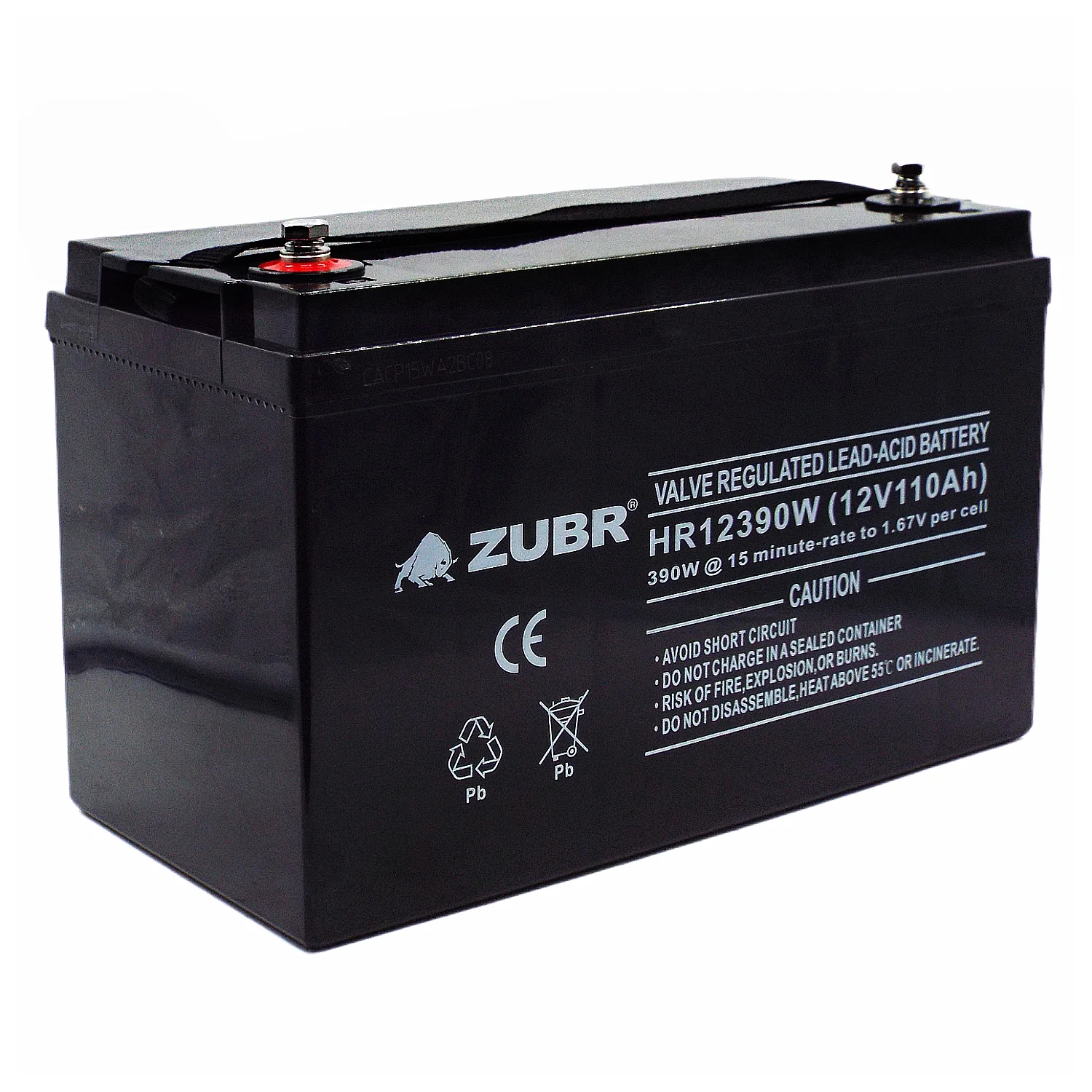 Аккумулятор ZUBR HR12390W (12V110Ah) универсальный