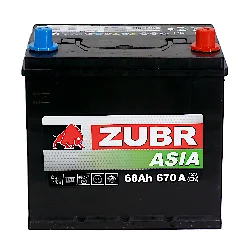 Аккумулятор ZUBR Premium ASIA 68 Ач о.п. Фото 1