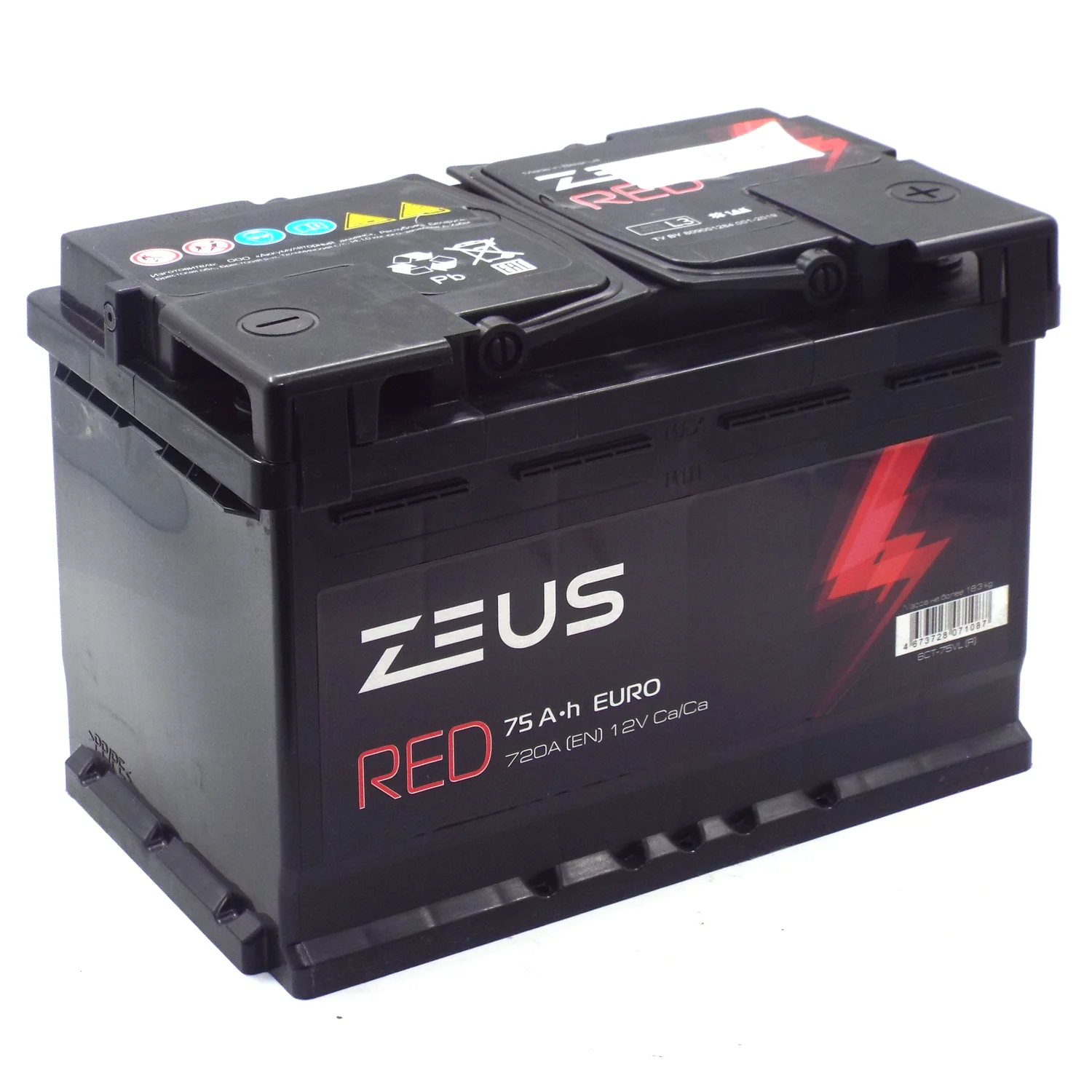 Аккумулятор ZEUS RED 75 Ач о.п.