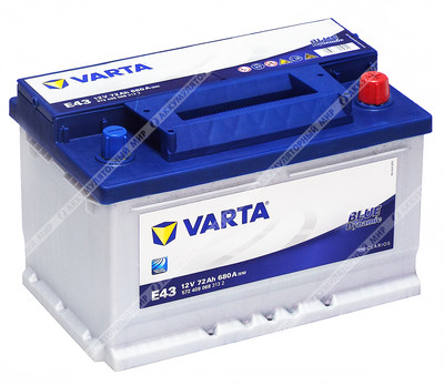 Аккумулятор VARTA Blue Dynamic E43 72 Ач о.п.