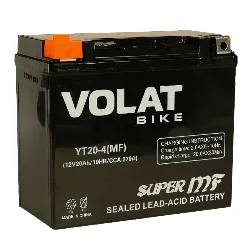 Аккумулятор VOLAT BIKE 20 Ач п.п. (YT20-4) РАСПРОДАЖА Фото 1