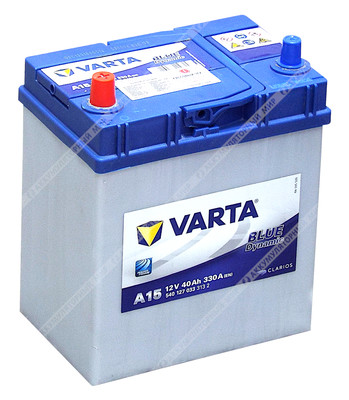 Аккумулятор VARTA Blue Dynamic Asia A15 40 Ач п.п.