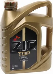Масло моторное 0w40 ZIC TOP синтетическое 4л Фото 1