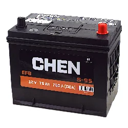 Аккумулятор CHEN EFB S-95 100D26L Asia 75 Ач о.п. (760A) Фото 1