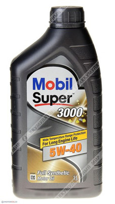 Масло моторное 5w40 Mobil SUPER 3000 X1 синтетическое 1л