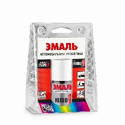 Эмаль автомобильная KUDO 640 серебристый 15 мл с кисточкой Фото 1