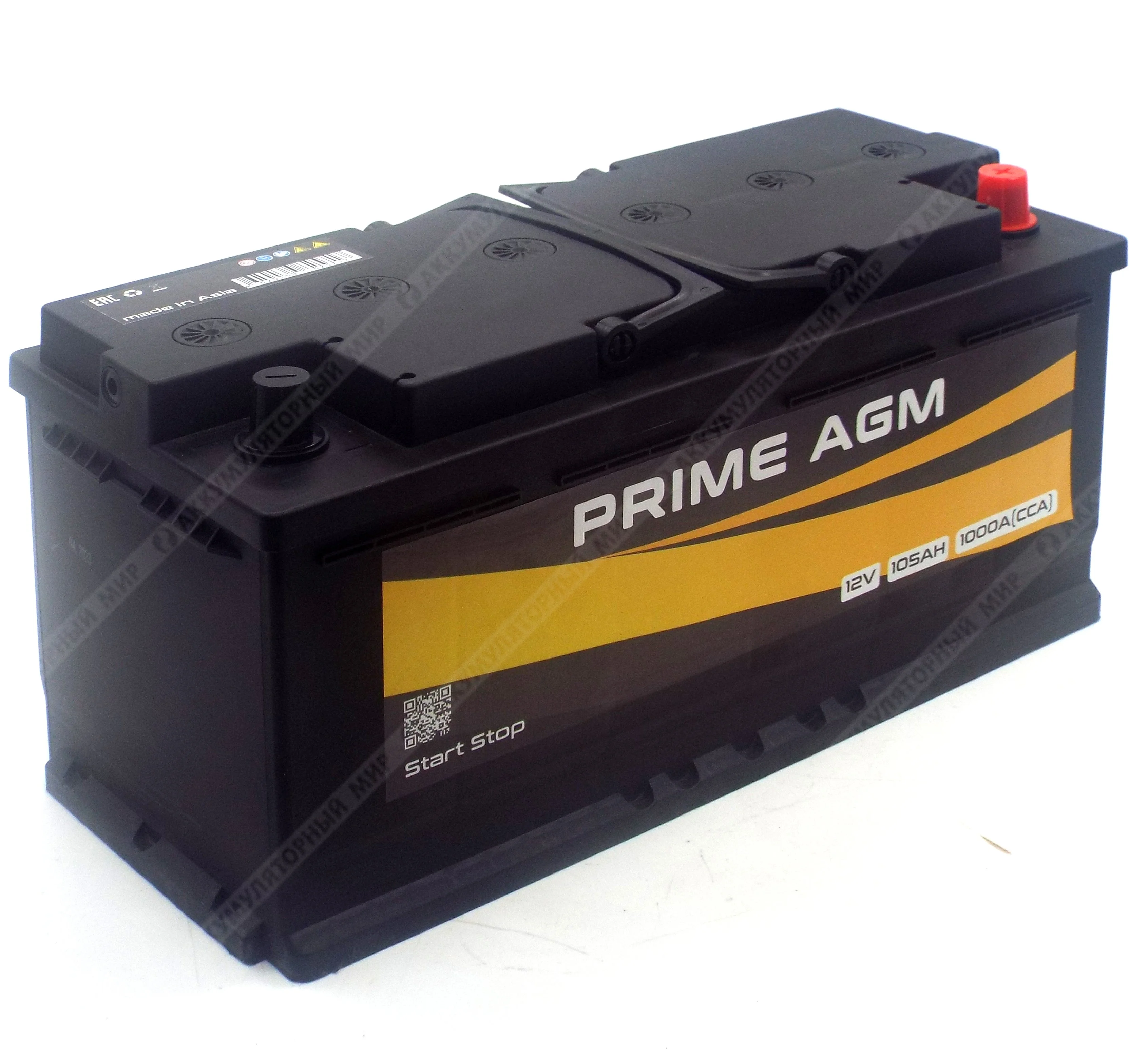 Аккумулятор PRIME AGM 105 Ач о.п. Фото 1