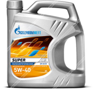 Масло моторное 5w40 Gazpromneft SUPER полусинтетическое 4л