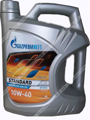 Масло моторное 10w40 Gazpromneft STANDART минеральное 4л