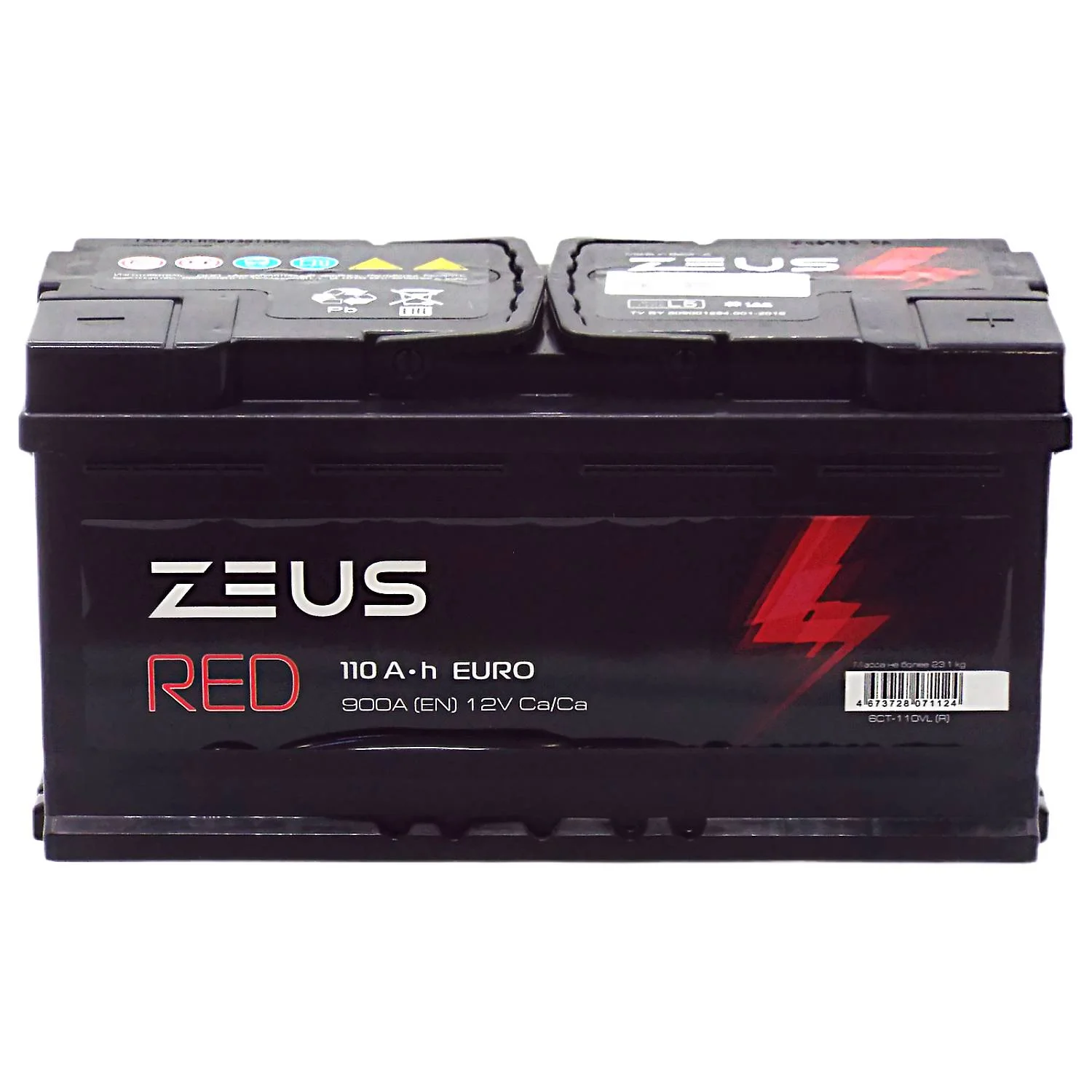 Аккумулятор ZEUS RED 110 Ач о.п. Фото 1