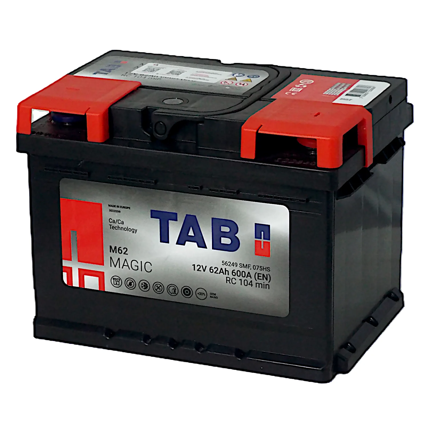 Аккумулятор TAB Magic M62 LB 62 Ач о.п. Фото 1