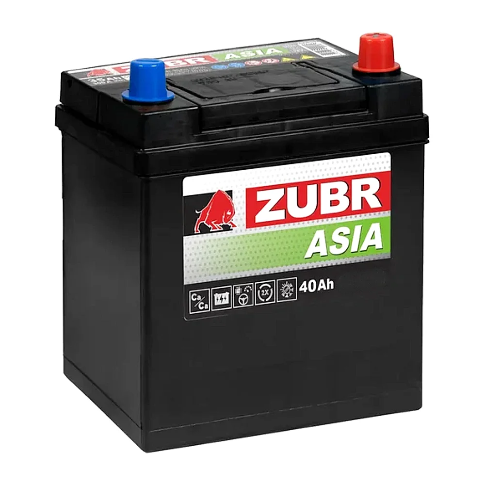 Аккумулятор ZUBR Premium ASIA 40 Ач о.п.