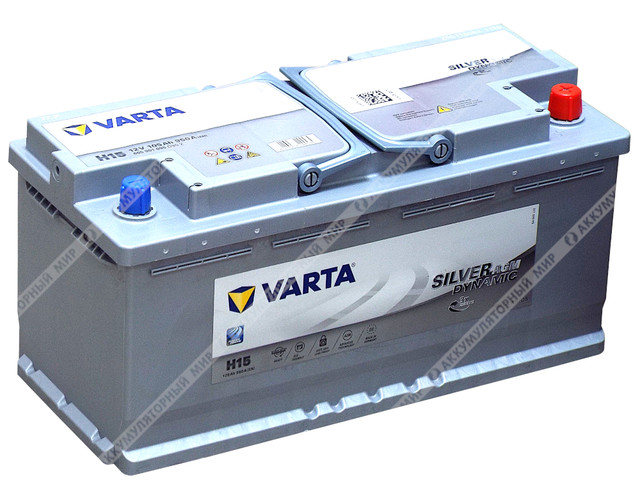 Аккумулятор VARTA Silver Dynamic AGM Н15 105 Ач о.п. купить в Екатеринбурге