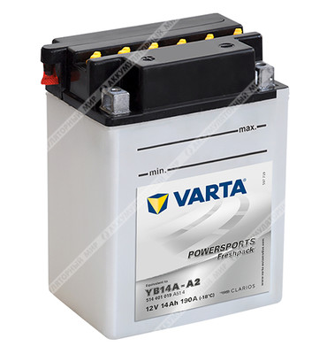 Аккумулятор VARTA Powersports Freshpack 14 Ач п.п. (YB14А-A2) 514 401 019