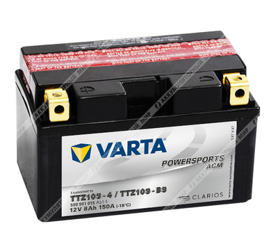 Аккумулятор VARTA Powersports AGM 8 Ач п.п. (TTZ10S-BS) 508 901 015