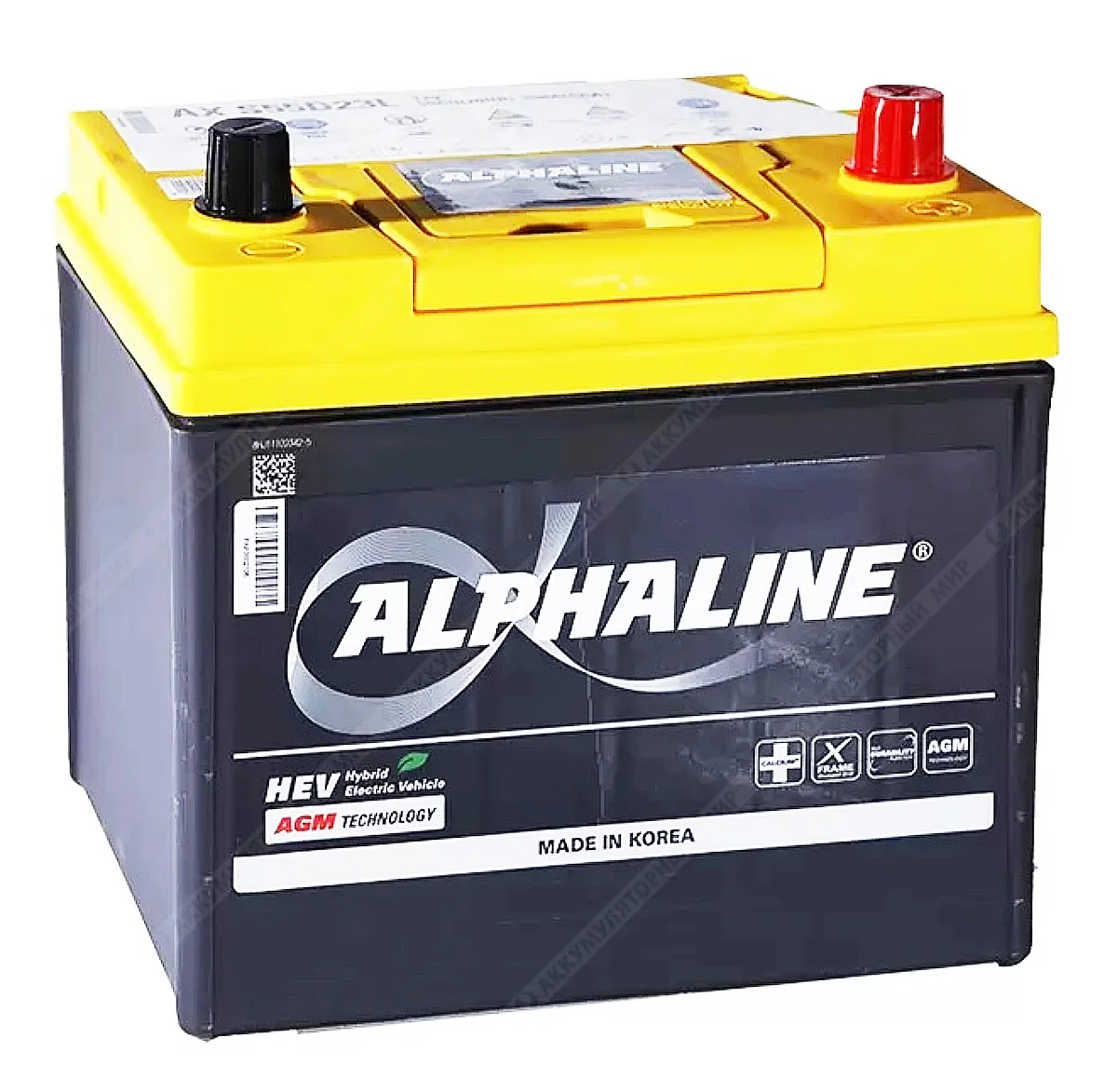 Аккумулятор ALPHALINE AGM AX S55D23L 50 Ач о.п. РАСПРОДАЖА Фото 1